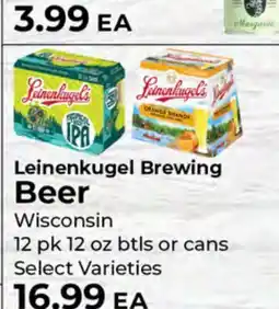Sunset Foods Leinenkugel Brewing Beer offer
