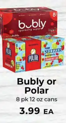 Sunset Foods Bubly or Polar offer