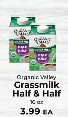 Sunset Foods Organic Valley Grassmilk Half & Half offer