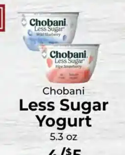 Sunset Foods Chobani Less Sugar Yogurt offer