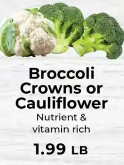 Sunset Foods Broccoli Crowns or Cauliflower offer