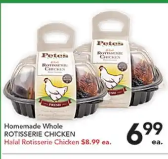Pete's Fresh Market Homemade Whole ROTISSERIE CHICKEN offer
