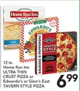 Pete's Fresh Market Home Run Inn ULTRA THIN CRUST PIZZA or Edwardo's or Gino's East TAVERN STYLE PIZZA offer