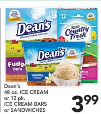 Pete's Fresh Market Dean's ICE CREAM offer