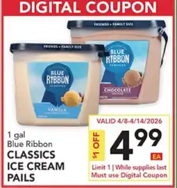 Pete's Fresh Market Blue Ribbon CLASSICS ICE CREAM PAILS offer