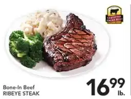 Pete's Fresh Market Bone-In Beef RIBEYE STEAK offer