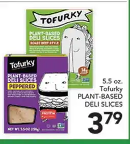 Pete's Fresh Market 5.5 oz. Tofurky PLANT-BASED DELI SLICES offer