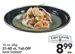 Pete's Fresh Market Cape Covelle SEAFOOD MARKET 31-40 ct. Tail-Off RAW SHRIMP offer