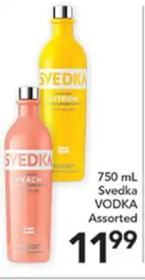 Pete's Fresh Market 750 mL Svedka VODKA Assorted offer