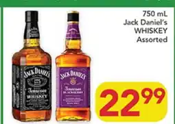 Pete's Fresh Market 750 mL Jack Daniel's WHISKEY Assorted offer