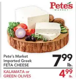 Pete's Fresh Market Pete's Market Imported Greek FETA CHEESE offer