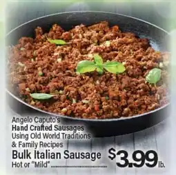 Angelo Caputo's Fresh Market Angelo Caputo's Hand Crafted Sausages offer