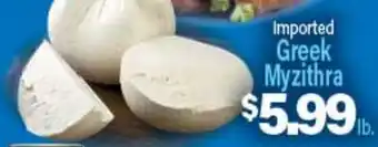Angelo Caputo's Fresh Market Imported Greek Myzithra offer