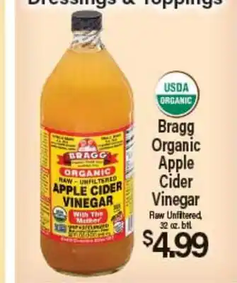 Angelo Caputo's Fresh Market Bragg Organic Apple Cider Vinegar offer
