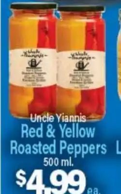 Angelo Caputo's Fresh Market Uncle Yiannis Red & Yellow Roasted Peppers offer