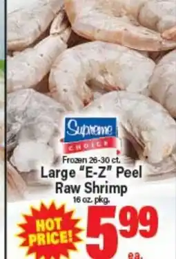Angelo Caputo's Fresh Market Frozen 26-30 ct. Large E-Z Peel Raw Shrimp offer