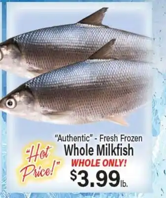 Angelo Caputo's Fresh Market Authentic - Fresh Frozen Whole Milkfish offer