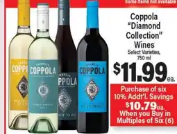 Angelo Caputo's Fresh Market Coppola Diamond Collection Wines offer