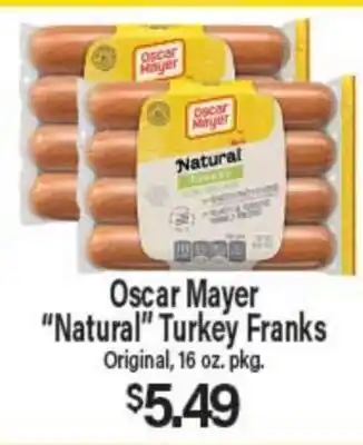 Angelo Caputo's Fresh Market Oscar Mayer Natural Turkey Franks offer