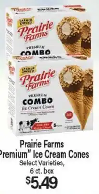 Angelo Caputo's Fresh Market Prairie Farms Premium Ice Cream Cones offer