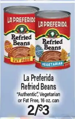 Angelo Caputo's Fresh Market La Preferida Refried Beans offer