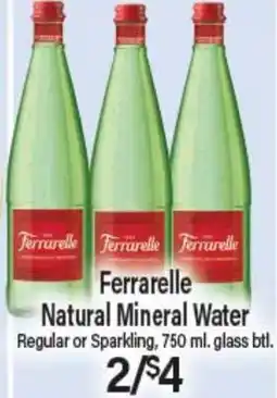 Angelo Caputo's Fresh Market Ferrarelle Natural Mineral Water offer