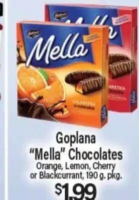 Angelo Caputo's Fresh Market Goplana Mella Chocolates offer