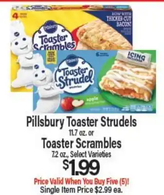 Angelo Caputo's Fresh Market Pillsbury Toaster Strudels 11.7 oz. or Toaster Scrambles 7.2 oz offer