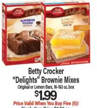 Angelo Caputo's Fresh Market Betty Crocker Delights Brownie Mixes offer