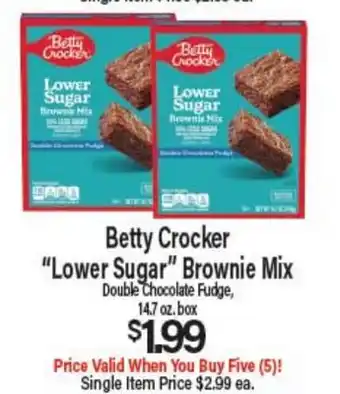 Angelo Caputo's Fresh Market Betty Crocker Lower Sugar Brownie Mix offer