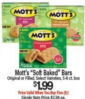 Angelo Caputo's Fresh Market Mott's Soft Baked Bars offer