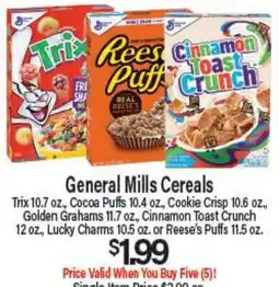 Angelo Caputo's Fresh Market General Mills Cereals offer