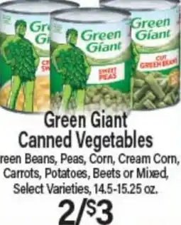 Angelo Caputo's Fresh Market Green Giant Canned Vegetables offer