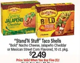 Angelo Caputo's Fresh Market Stand'N Stuff Taco Shells offer