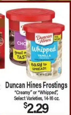 Angelo Caputo's Fresh Market Duncan Hines Frostings offer