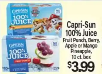Angelo Caputo's Fresh Market Capri-Sun 100% Juice offer
