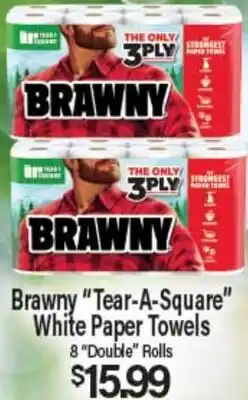 Angelo Caputo's Fresh Market Brawny Tear-A-Square White Paper Towels offer