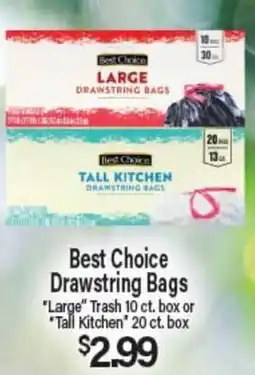 Angelo Caputo's Fresh Market Best Choice Drawstring Bags offer