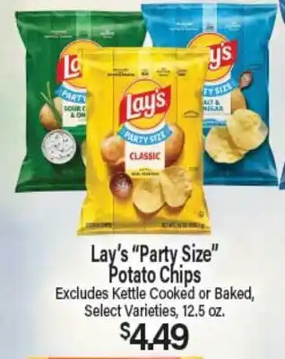 Angelo Caputo's Fresh Market Lay's Party Size Potato Chips offer