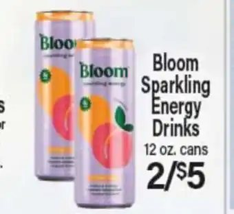 Angelo Caputo's Fresh Market Bloom Sparkling Energy Drinks offer