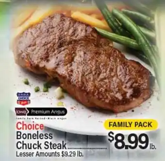 Angelo Caputo's Fresh Market Choice Boneless Chuck Steak offer