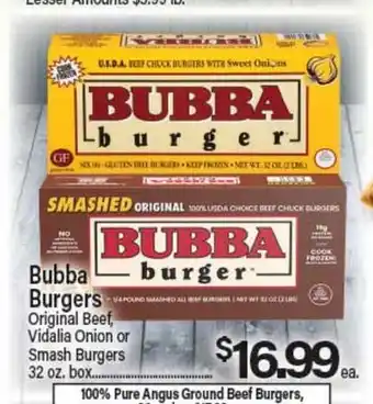 Angelo Caputo's Fresh Market Bubba Burgers offer