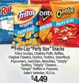 Angelo Caputo's Fresh Market Frito-Lay Party Size Snacks offer