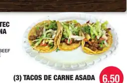 Carnicerias Jimenez (3) TACOS DE CARNE ASADA offer