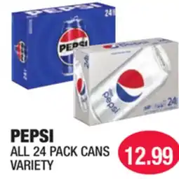 Carnicerias Jimenez PEPSI ALL 24 PACK CANS VARIETY offer