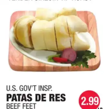 Carnicerias Jimenez U.S. GOV'T INSP. PATAS DE RES offer