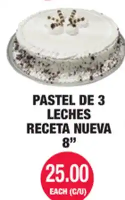 Carnicerias Jimenez PASTEL DE 3 LECHES RECETA NUEVA offer