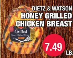 Carnicerias Jimenez DIETZ & WATSON HONEY GRILLED CHICKEN BREAST offer