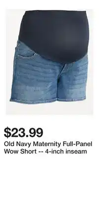 Old Navy Old Navy Maternity Full-Panel Wow Short -- 4-inch inseam offer