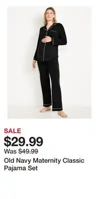 Old Navy Old Navy Maternity Classic Pajama Set offer